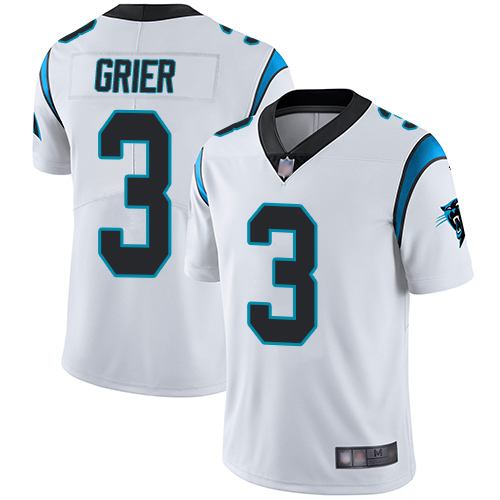 Carolina Panthers Limited White Youth Will Grier Road Jersey NFL Football #3 Vapor Untouchable->women nfl jersey->Women Jersey
